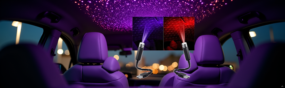 Star Fancy Light Star Decoration car, bedroom, party, camping,  Laser Light Flexible USB Night Lamp