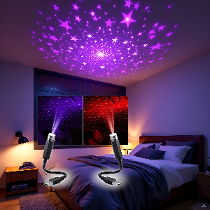 Star Fancy Light Star Decoration car, bedroom, party, camping,  Laser Light Flexible USB Night Lamp